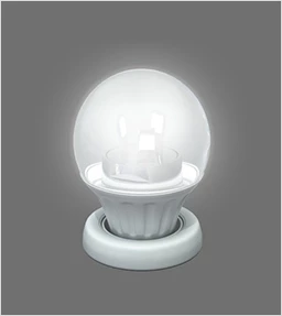 B110CTransparent Bulb, Cool Light (6000K)